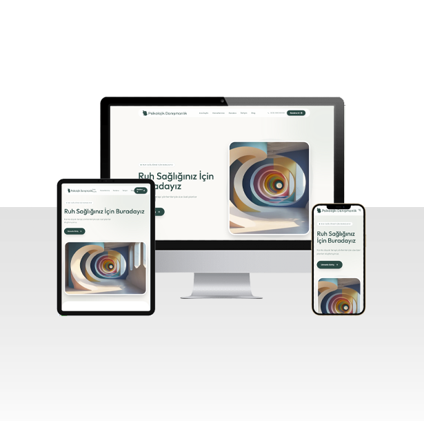 Randevu Sistemli Psikolog Danışmanı Hazır Web Sitesi Paketi