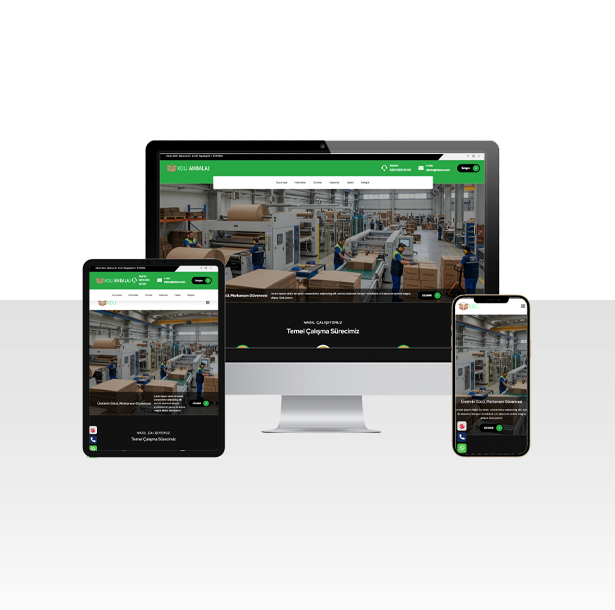 Koli ve Ambalaj Üretim Fabrikası Hazır Web Sitesi Paketi - Ege