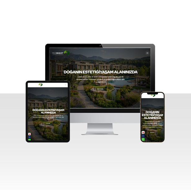 Bahçe ve Peyzaj Tasarım Şirketi Hazır Web Sitesi Paketi - Paveright